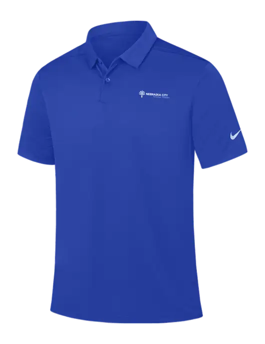 Nike Dark Royal Dry Essential Solid Polo w/Nebraska City Logo