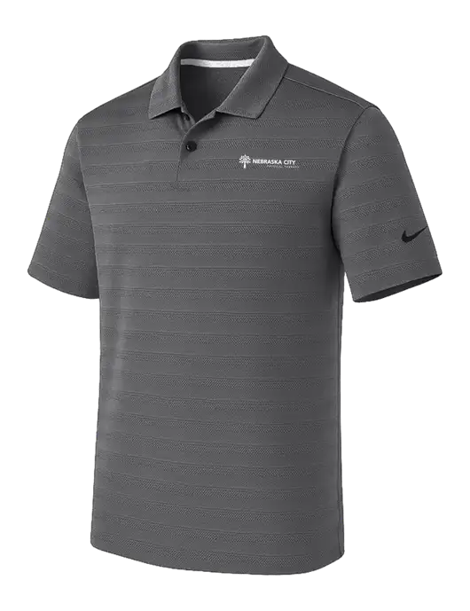 Nike Dark Medium Grey Dri-FIT Vapor Jacquard Polo w/Nebraska City Logo