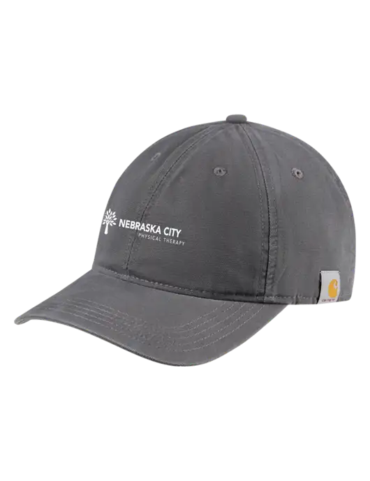 Carhartt Dark Grey Cotton Canvas Cap w/Nebraska City Logo