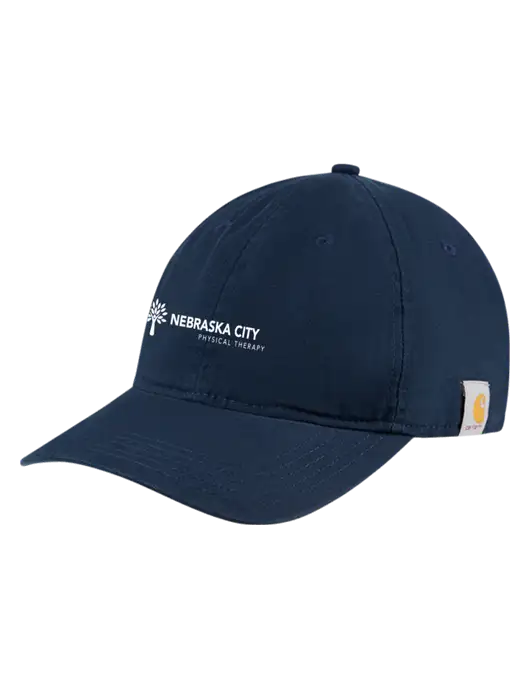 Carhartt Navy Cotton Canvas Cap w/Nebraska City Logo