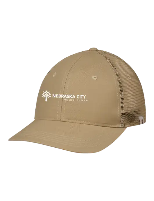 Carhartt Dark Tan Trucker Rugged Pro Series Cap w/Nebraska City Logo