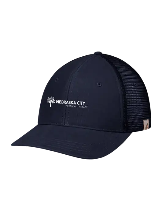Carhartt Navy Canvas Trucker Cap w/Nebraska City Logo