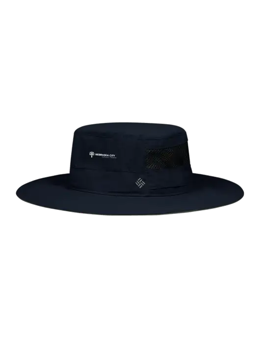 Columbia Navy Bora Bora Booney  Hat w/Nebraska City Logo