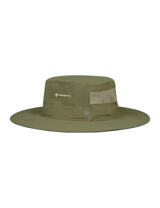Columbia Dark Tan Bora Bora Booney  Hat w/Nebraska City Logo