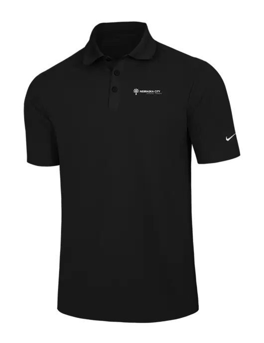 Nike Black Dri-FIT Classic Polo w/Nebraska City Logo