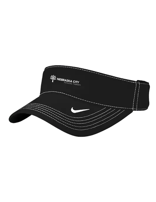 Nike Black Dri-FIT Ace Visor w/Nebraska City Logo