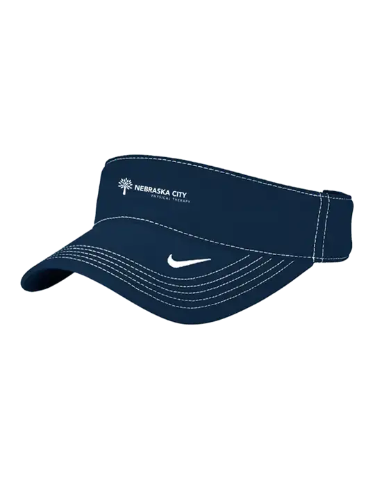 Nike Navy Dri-FIT Ace Visor w/Nebraska City Logo
